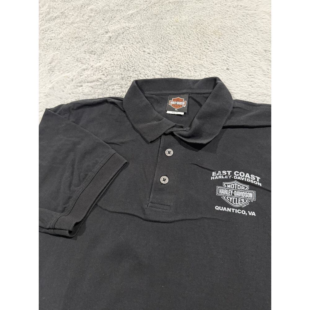 Harley-Davidson Polo Shirt Men XL East Coast Quantico VA Motorcycle Dealer Blank